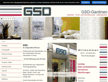 Tablet Screenshot of gsd-gardinen.de